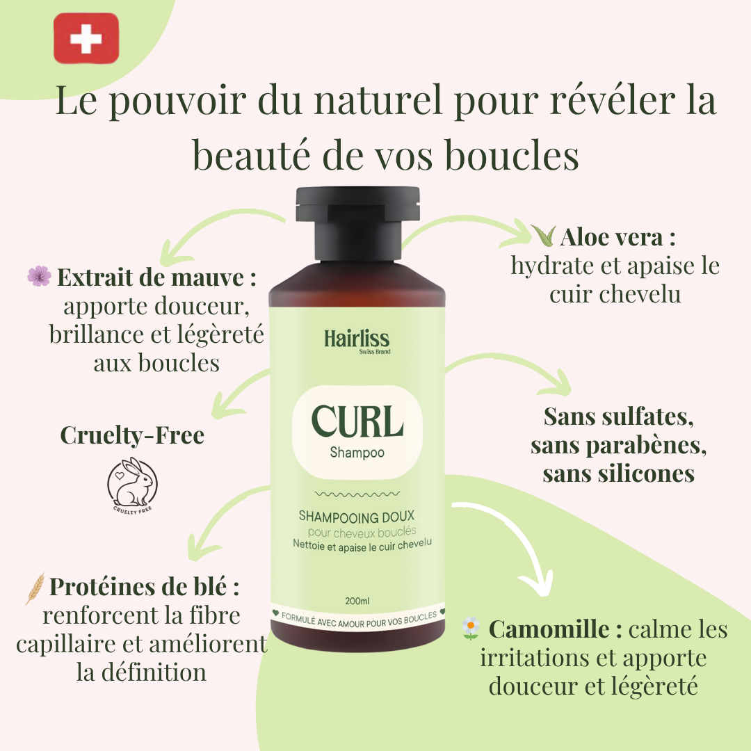 CURL Routine lockiges Haar 4 Produkte 200ml