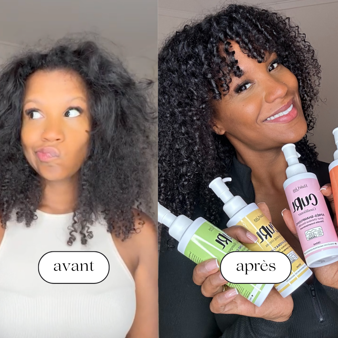 Routine CURL cheveux bouclés 4 produits 180ml