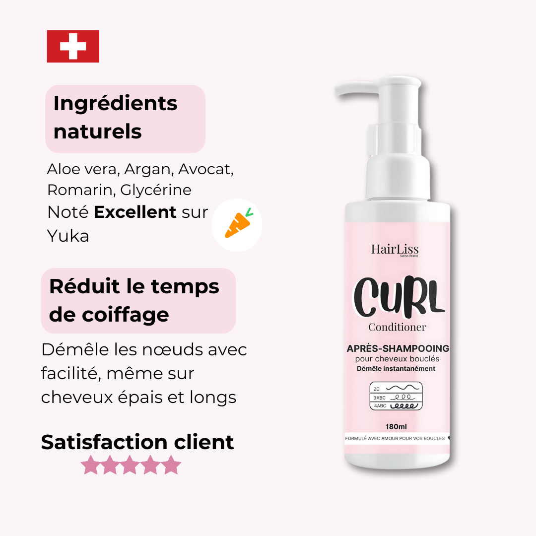 Après-shampooing Démêlant Cheveux bouclés 180ml