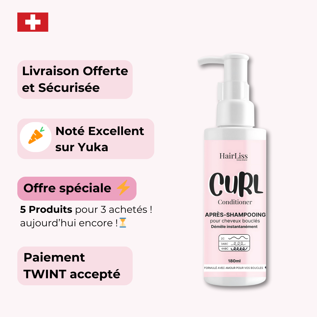 Après-shampooing Démêlant Cheveux bouclés 180ml
