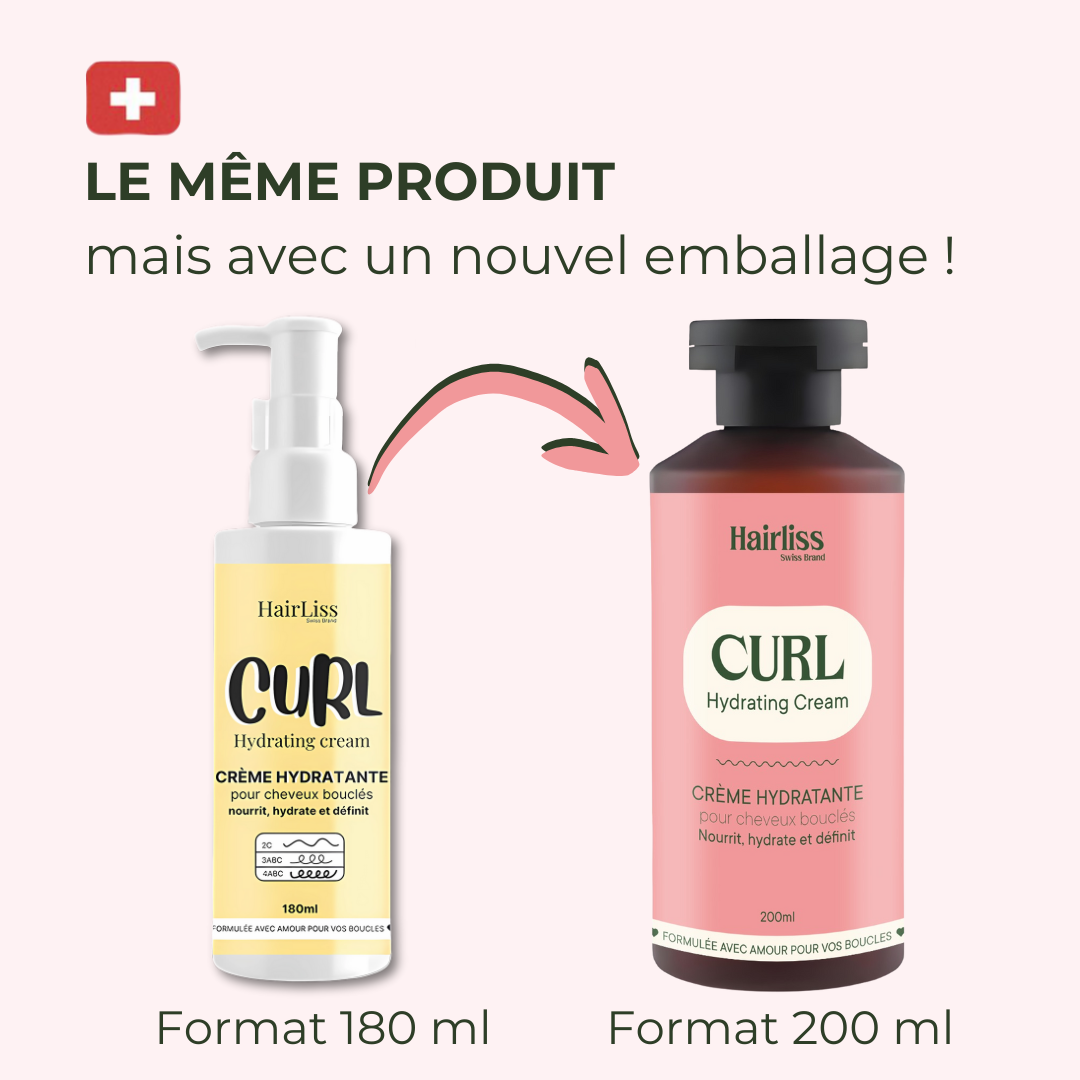 Crème à Boucles sans rinçage Cheveux bouclés 200ml