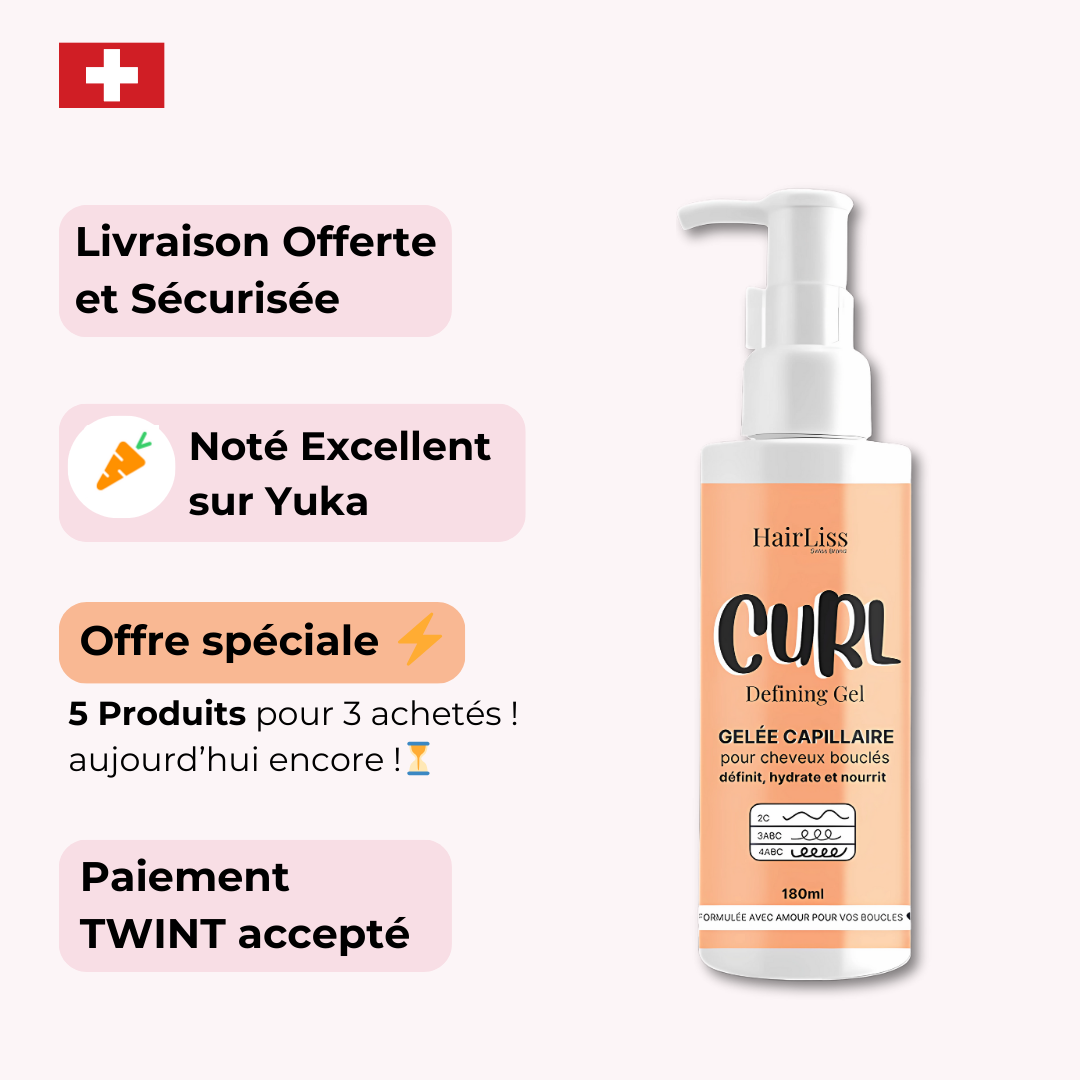 Gelée Capillaire Cheveux bouclés 180ml