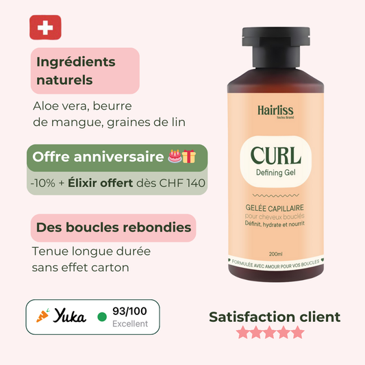 Gelée Capillaire Cheveux bouclés 200ml