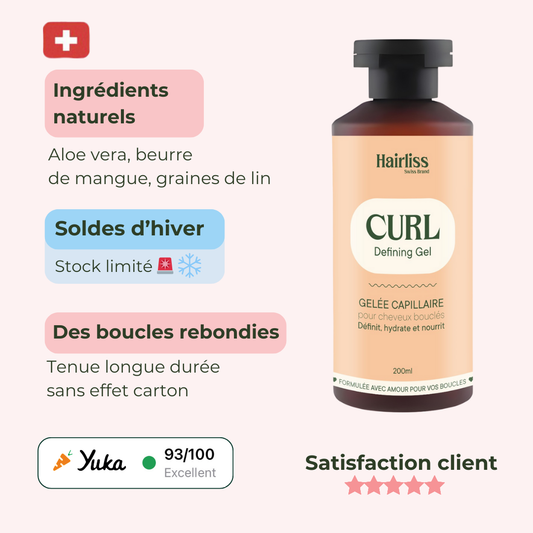 Gelée Capillaire Cheveux bouclés 200ml