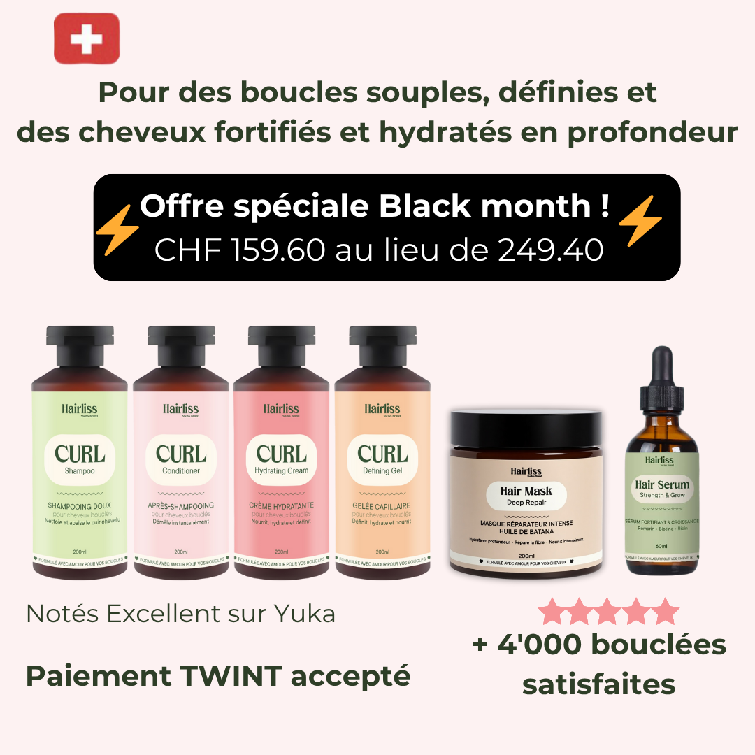 Routine CURL cheveux bouclés 4 produits 200ml