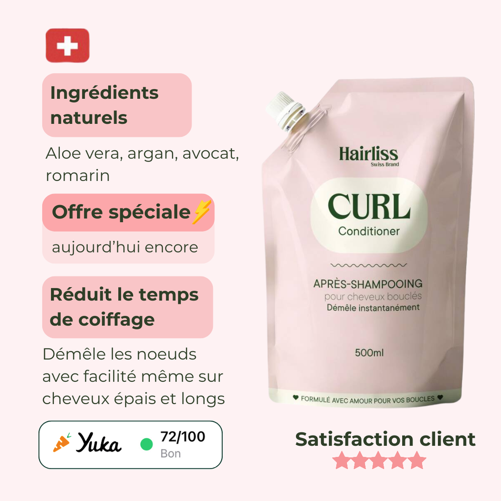 Après-shampoing Démêlant Cheveux bouclés
