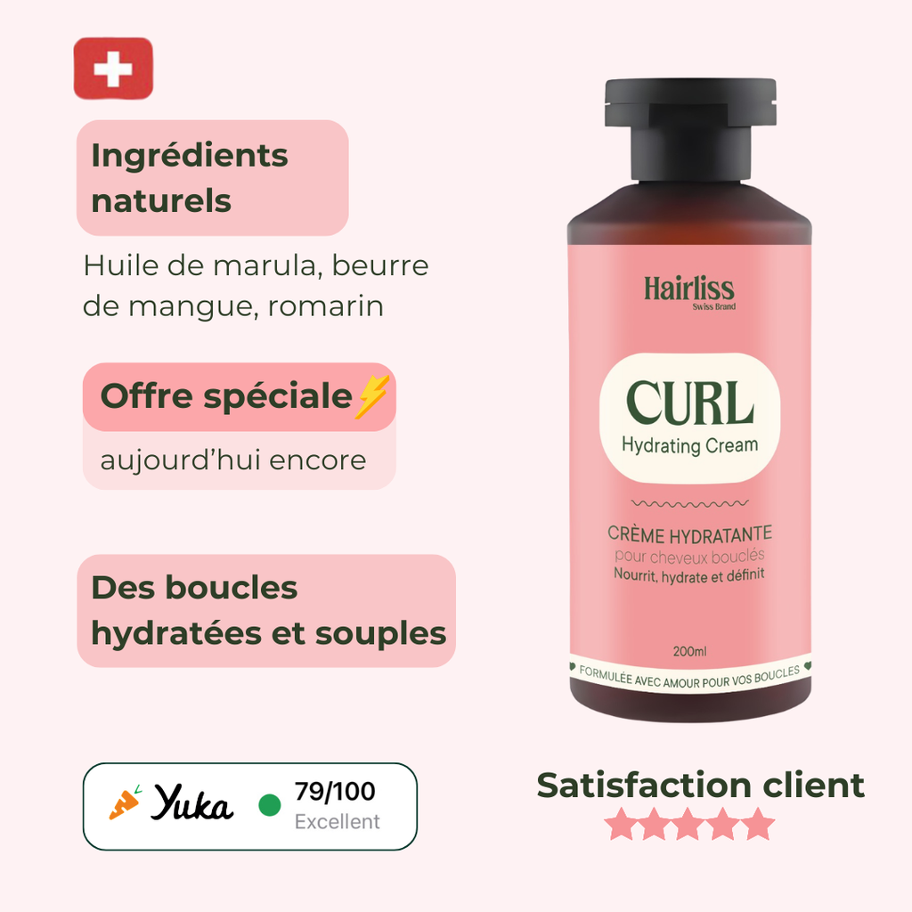 No-Rinse Curl Cream for Curly Hair 200ml