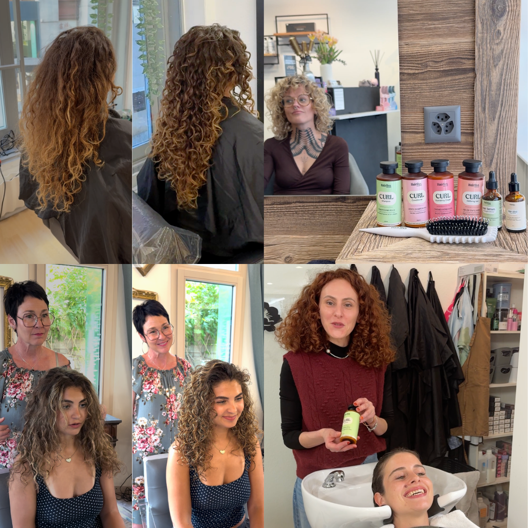 Routine Hairliss utilisée en salon de coiffure Image